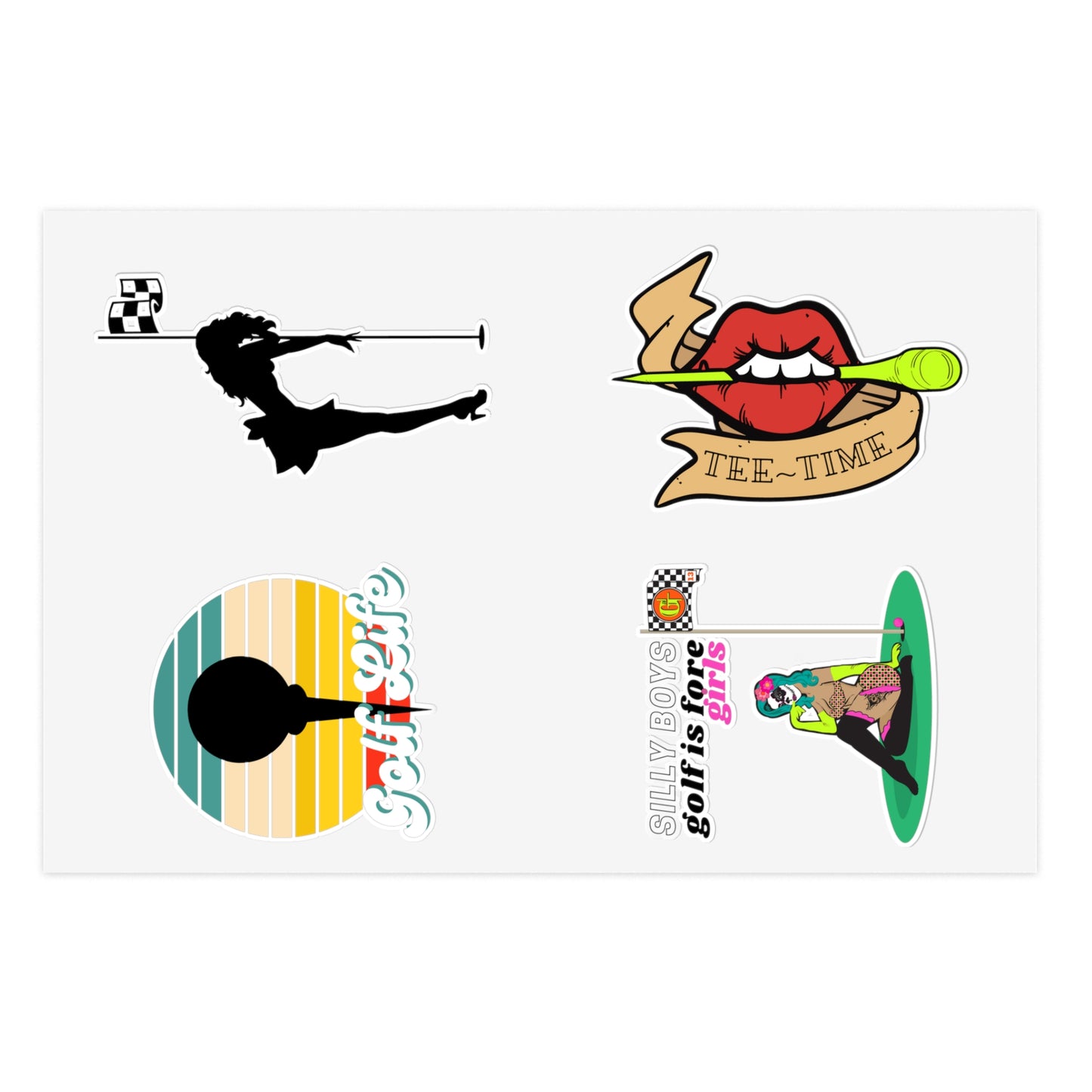 Motley Golf Sticker Sheet B