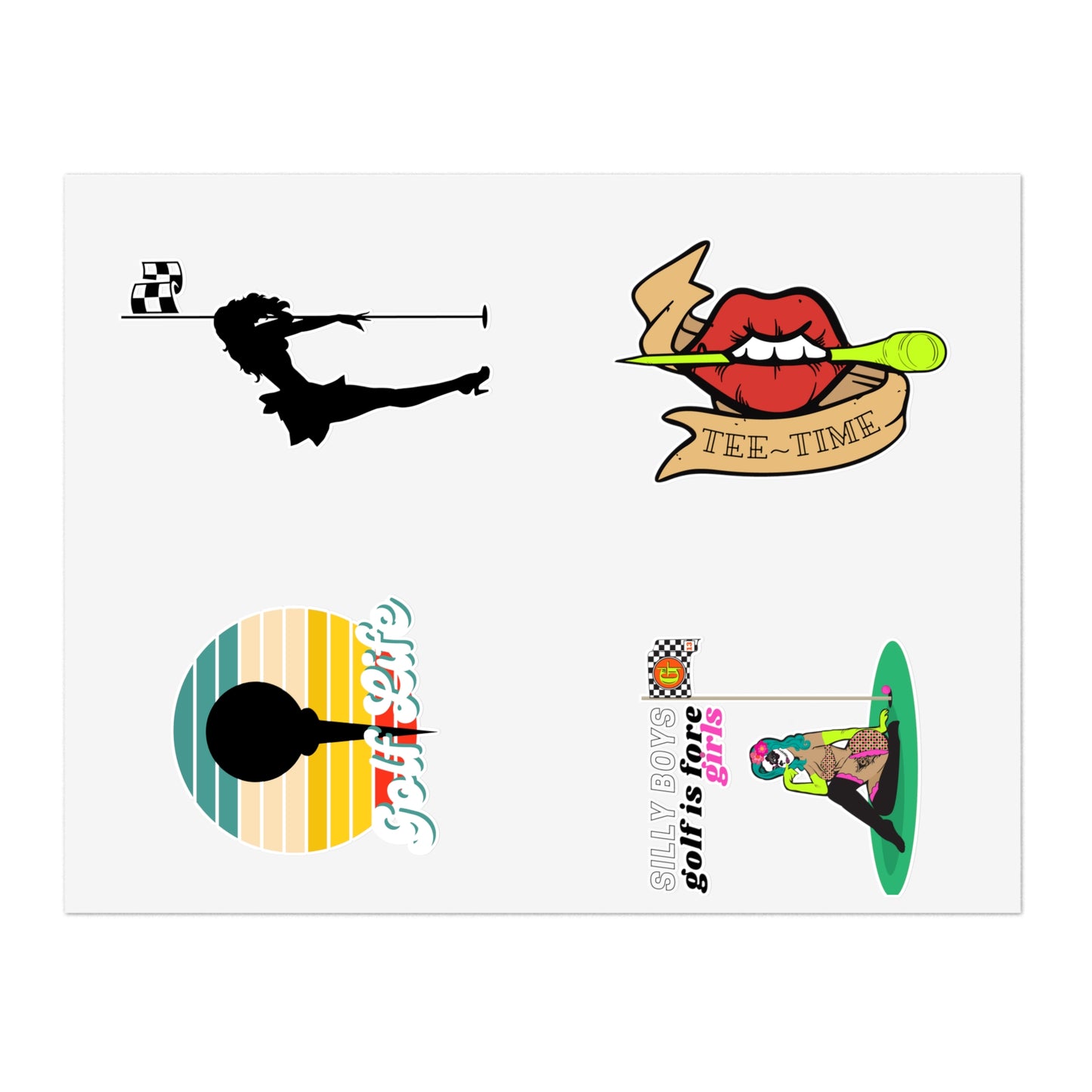 Motley Golf Sticker Sheet B