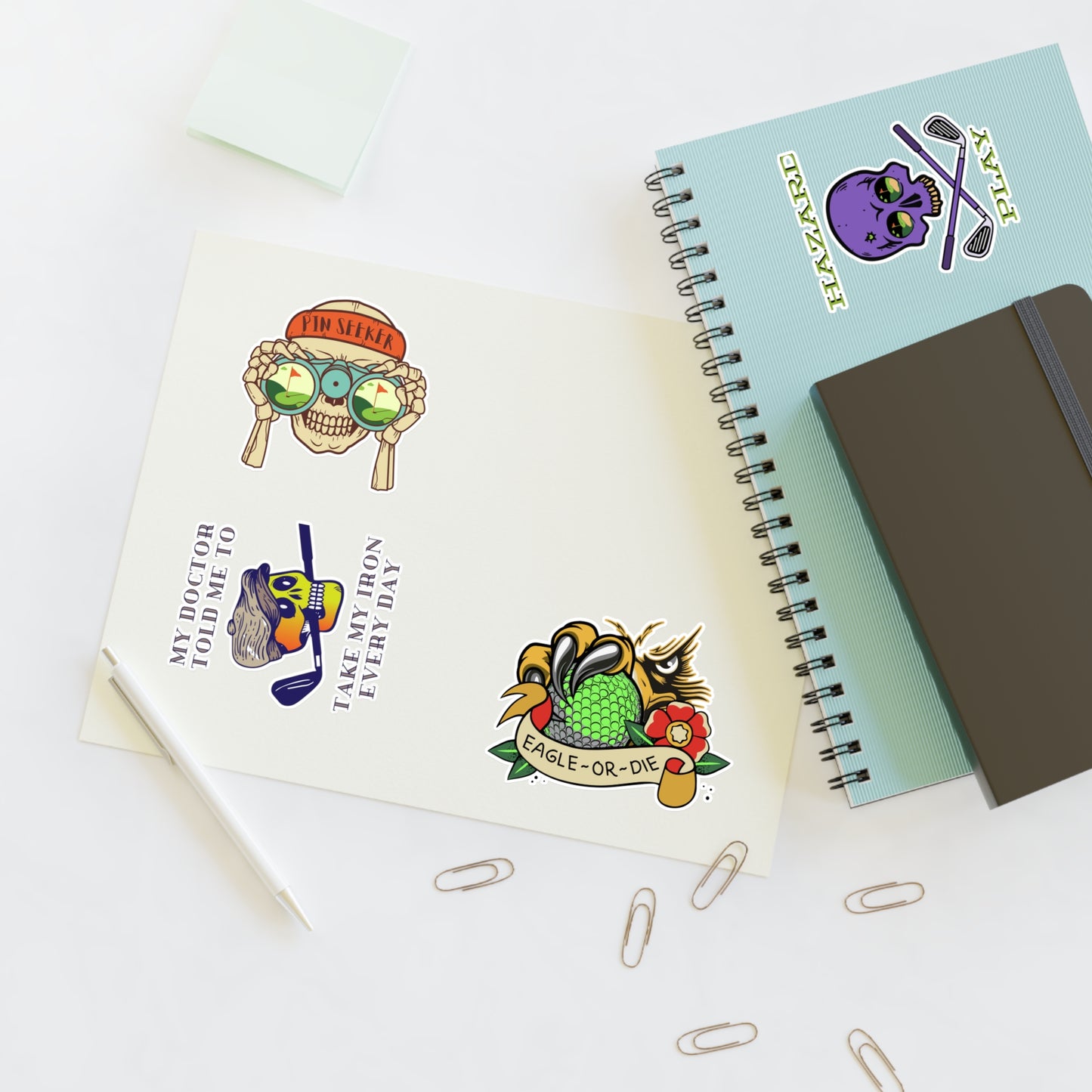 Motley Golf Sticker Sheet A