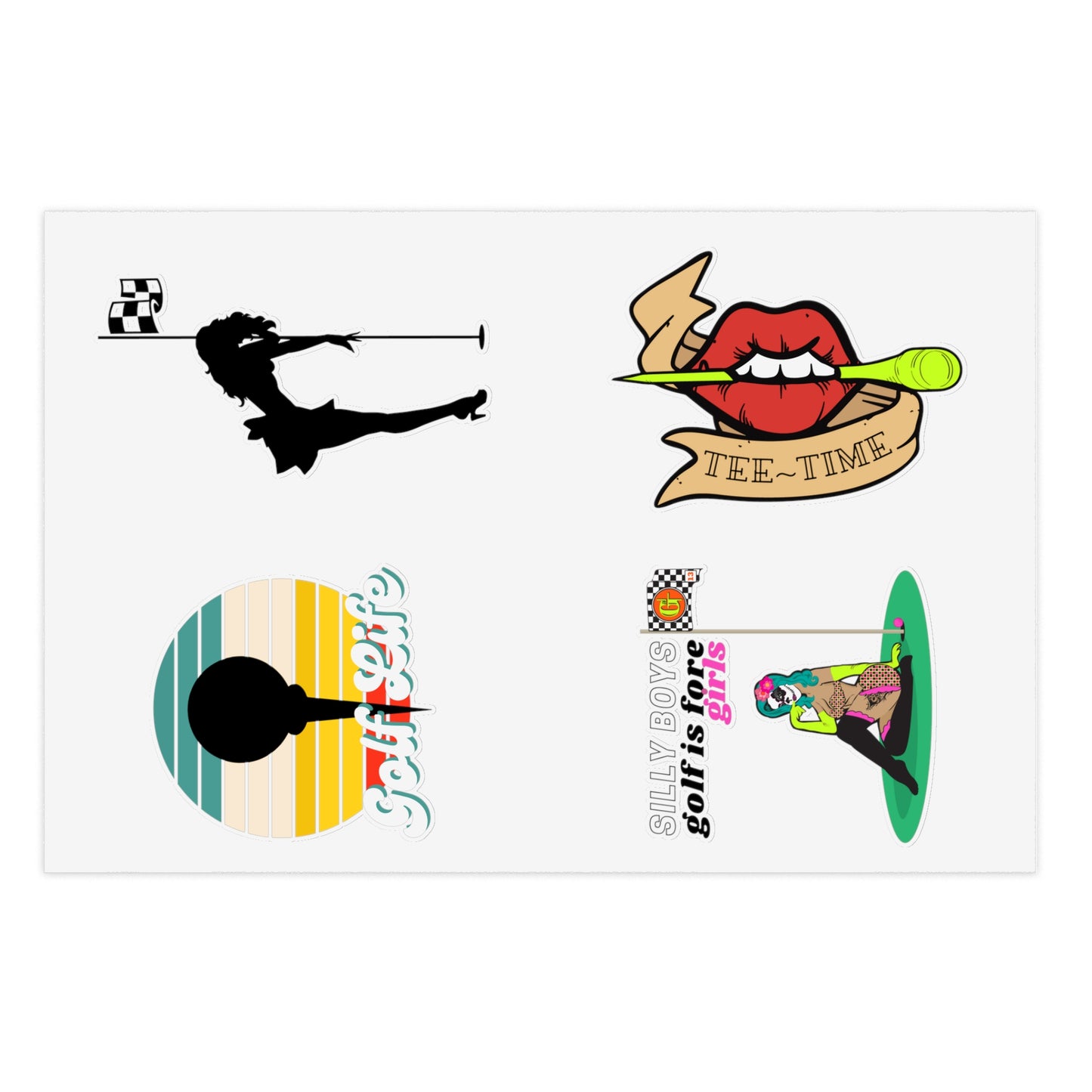 Motley Golf Sticker Sheet B