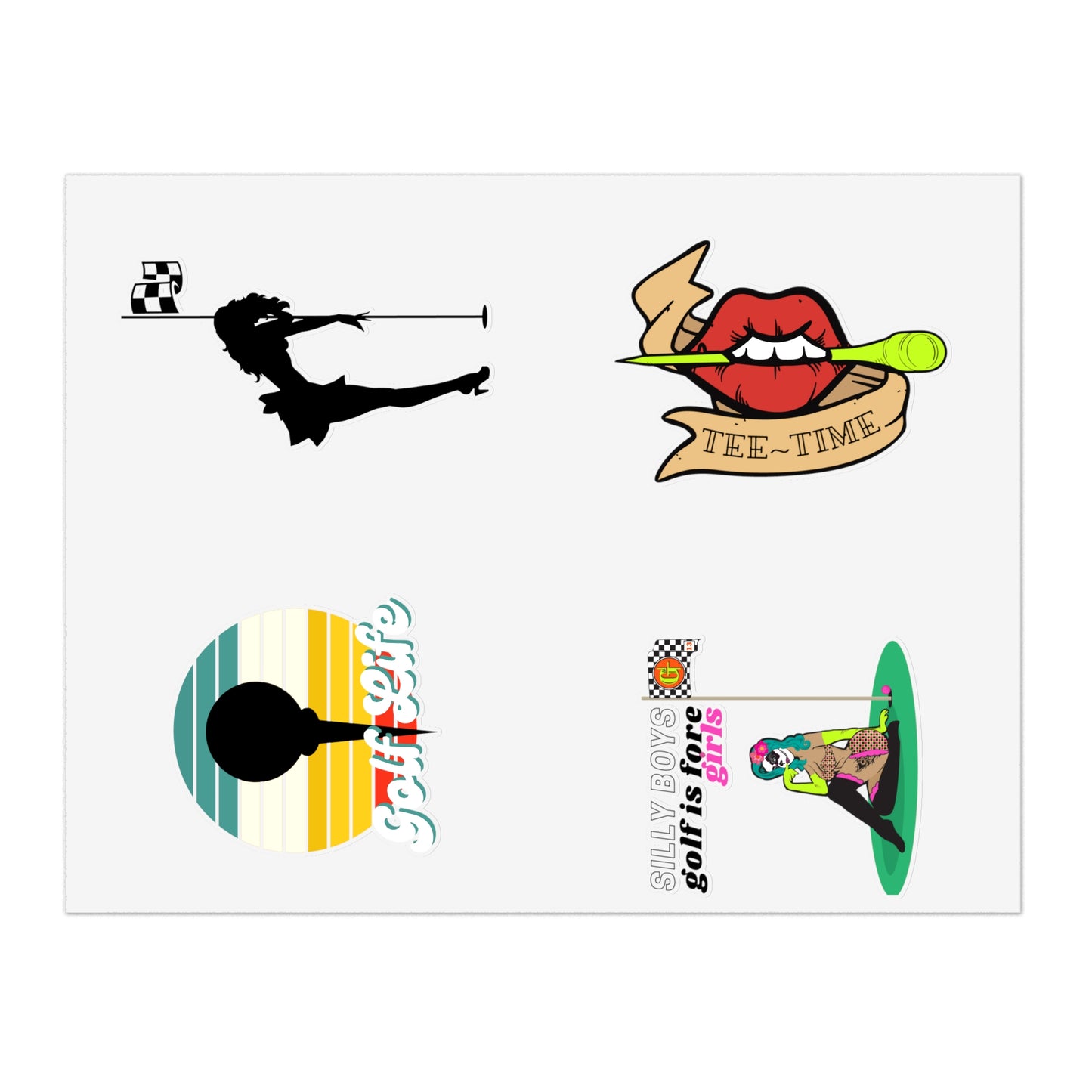 Motley Golf Sticker Sheet B