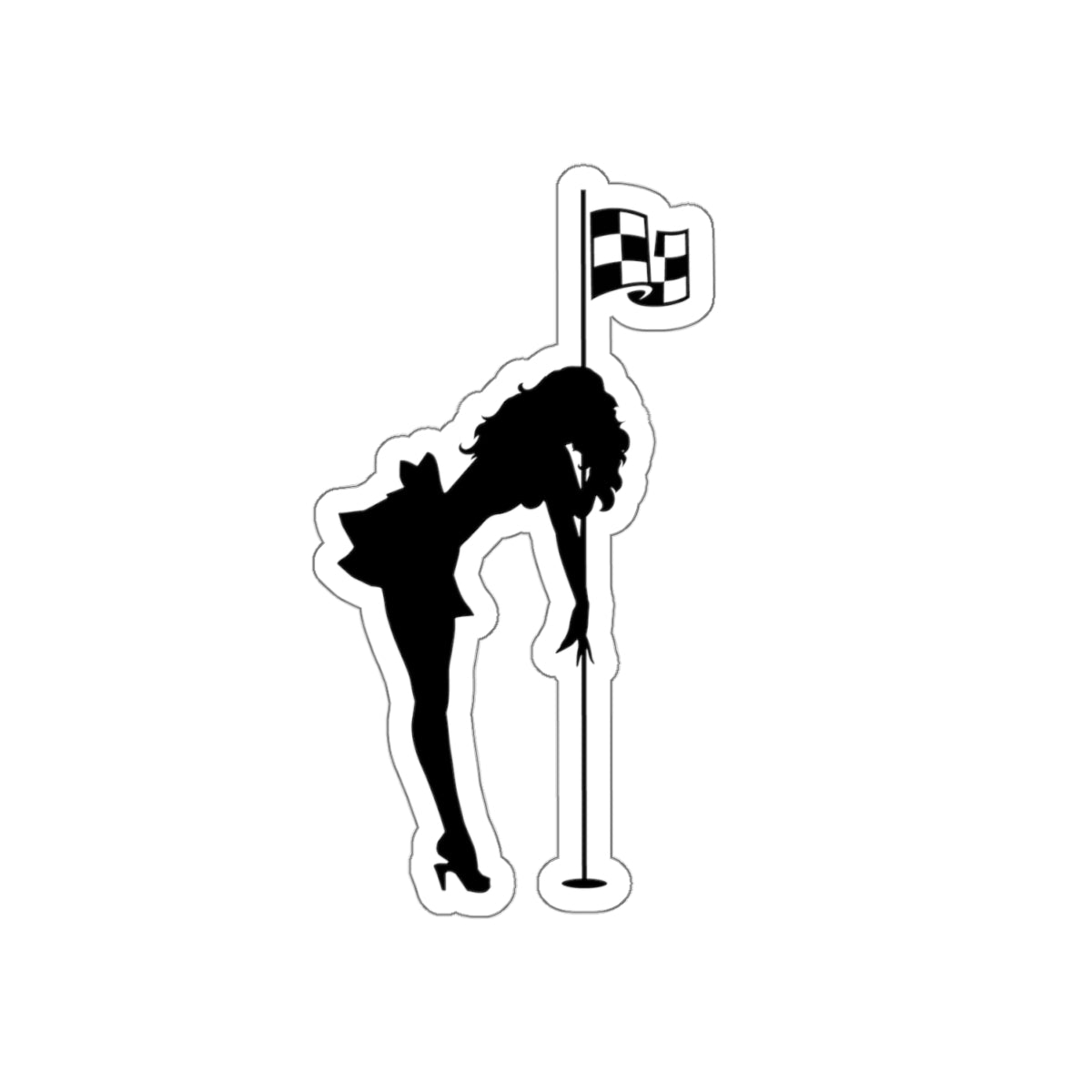 Sexy Golfer Silhouette Sticker