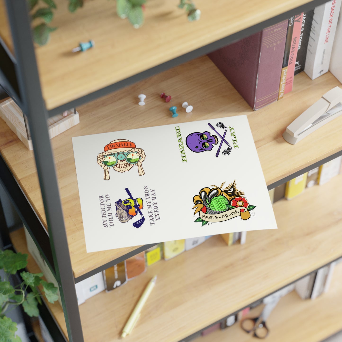 Motley Golf Sticker Sheet A