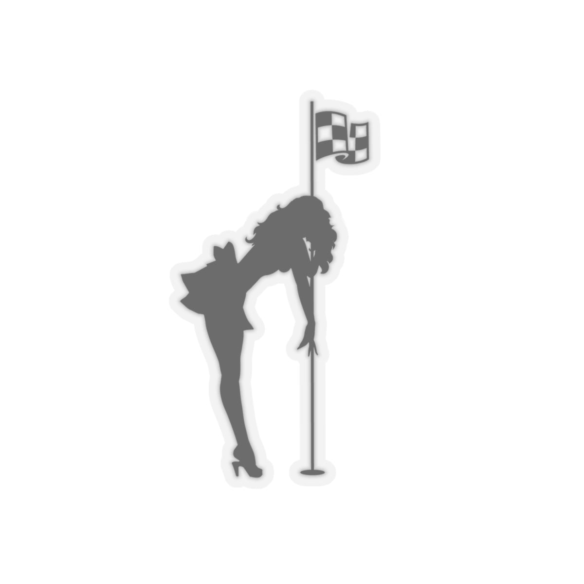 Sexy Golfer Silhouette Sticker