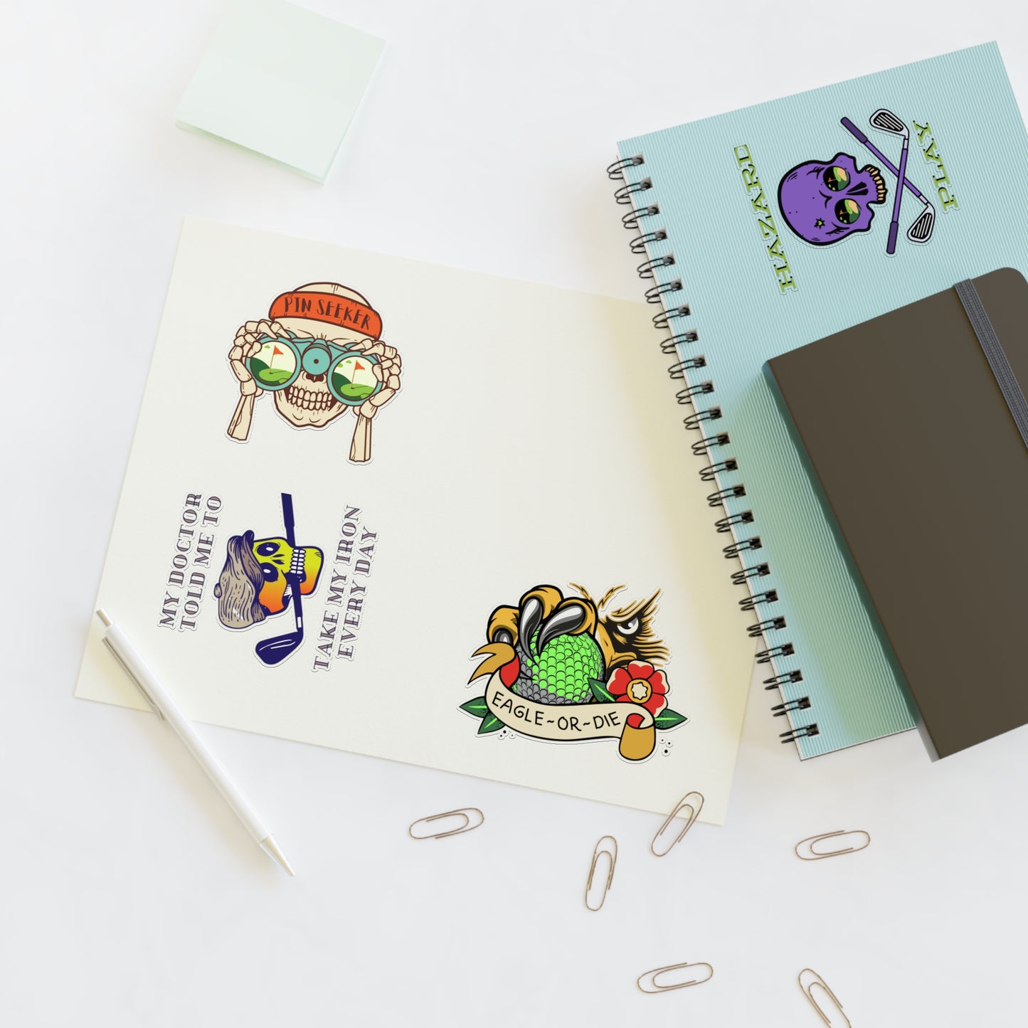 Motley Golf Sticker Sheet A