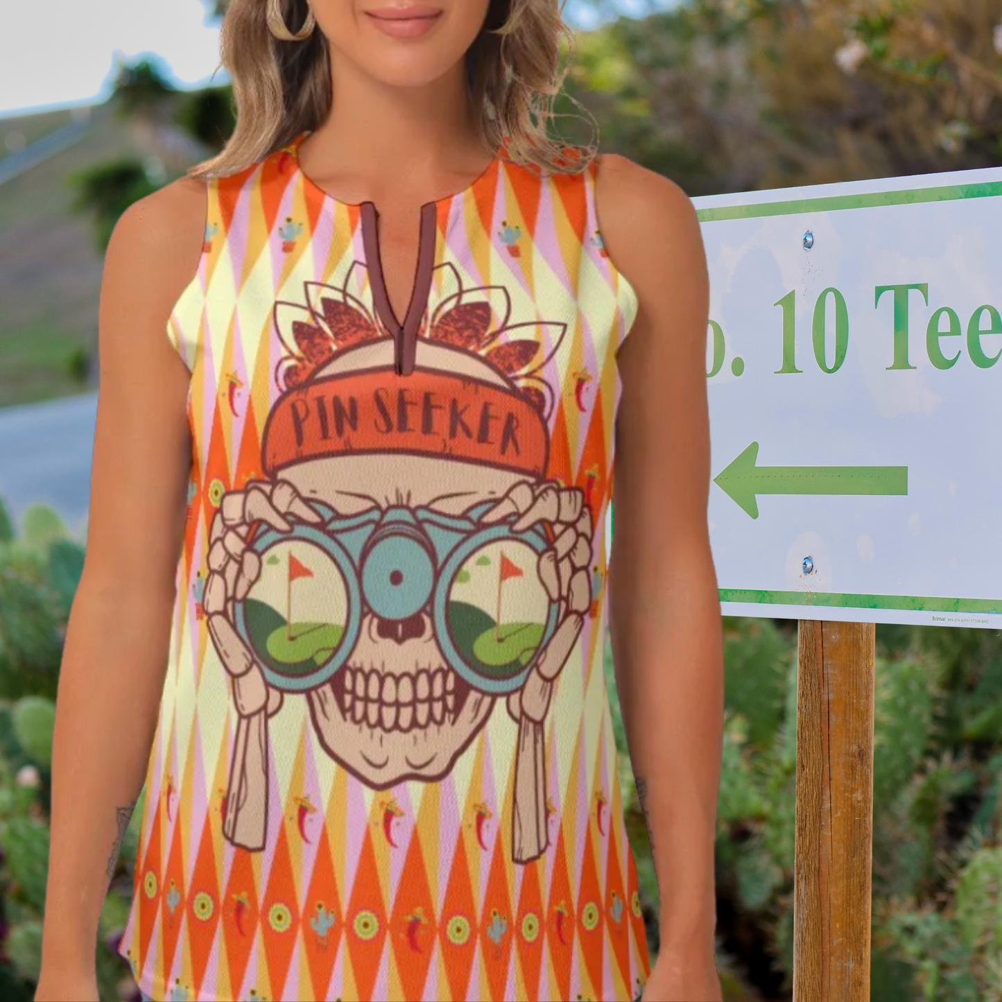 Fiesta Pin Seeker | Ladies Golf Polo