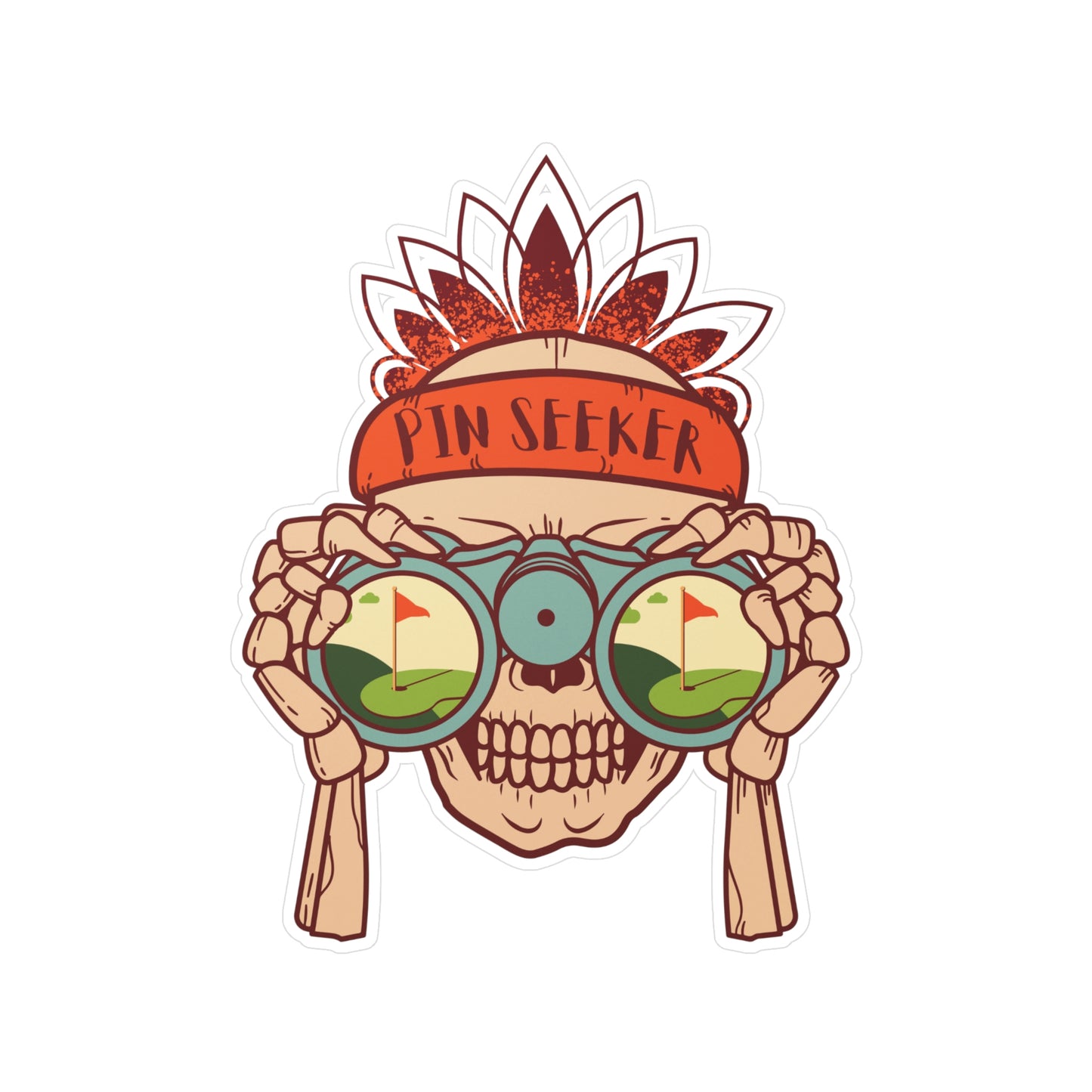 Fiesta Pin Seeker Vinyl Die-Cut Stickers