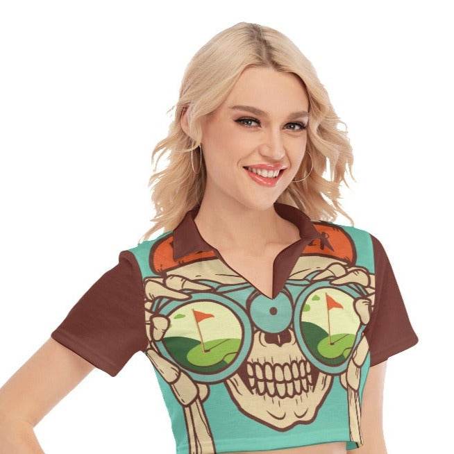 Pin Seeker Golf Polo Crop