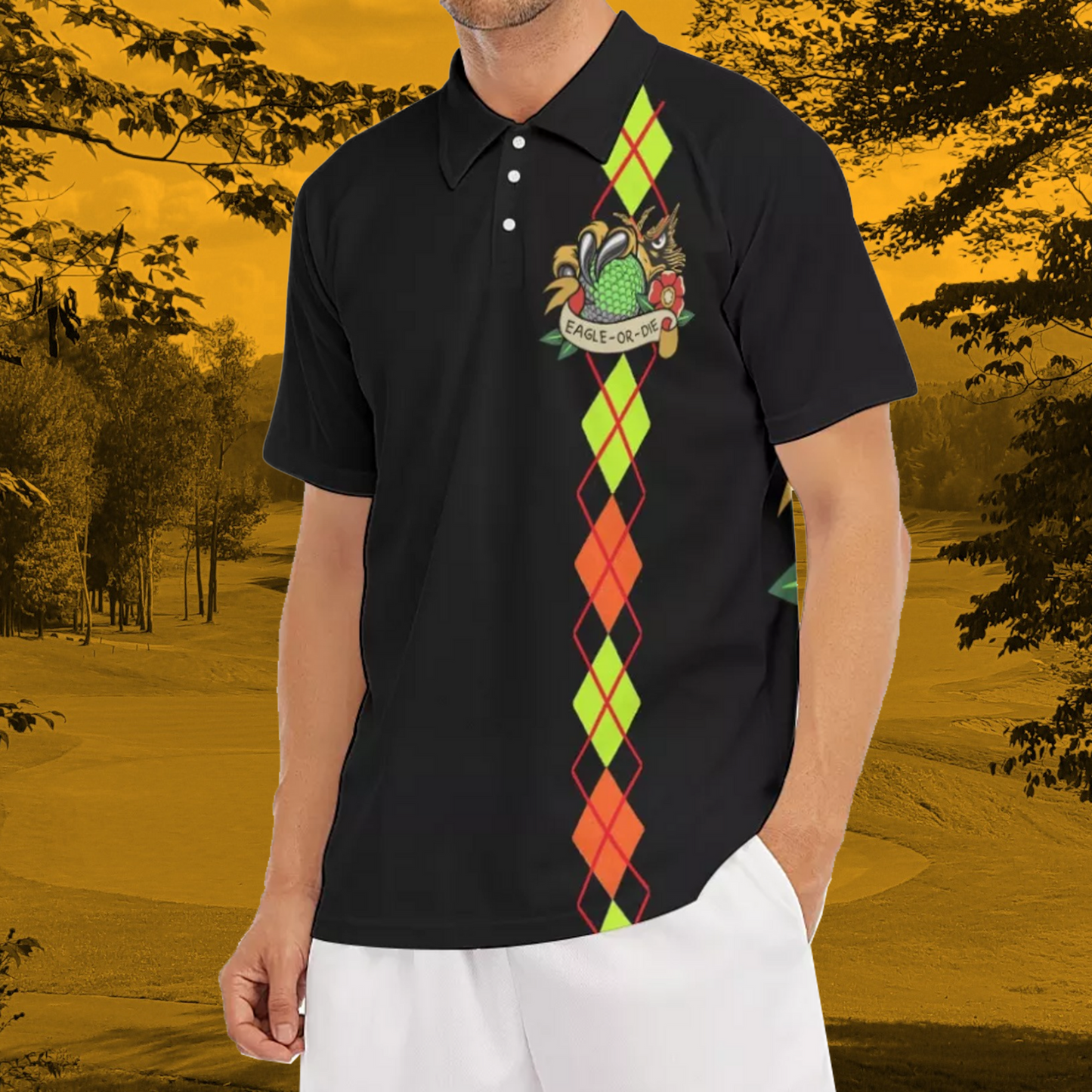 Eagle Or Die Golf Polo