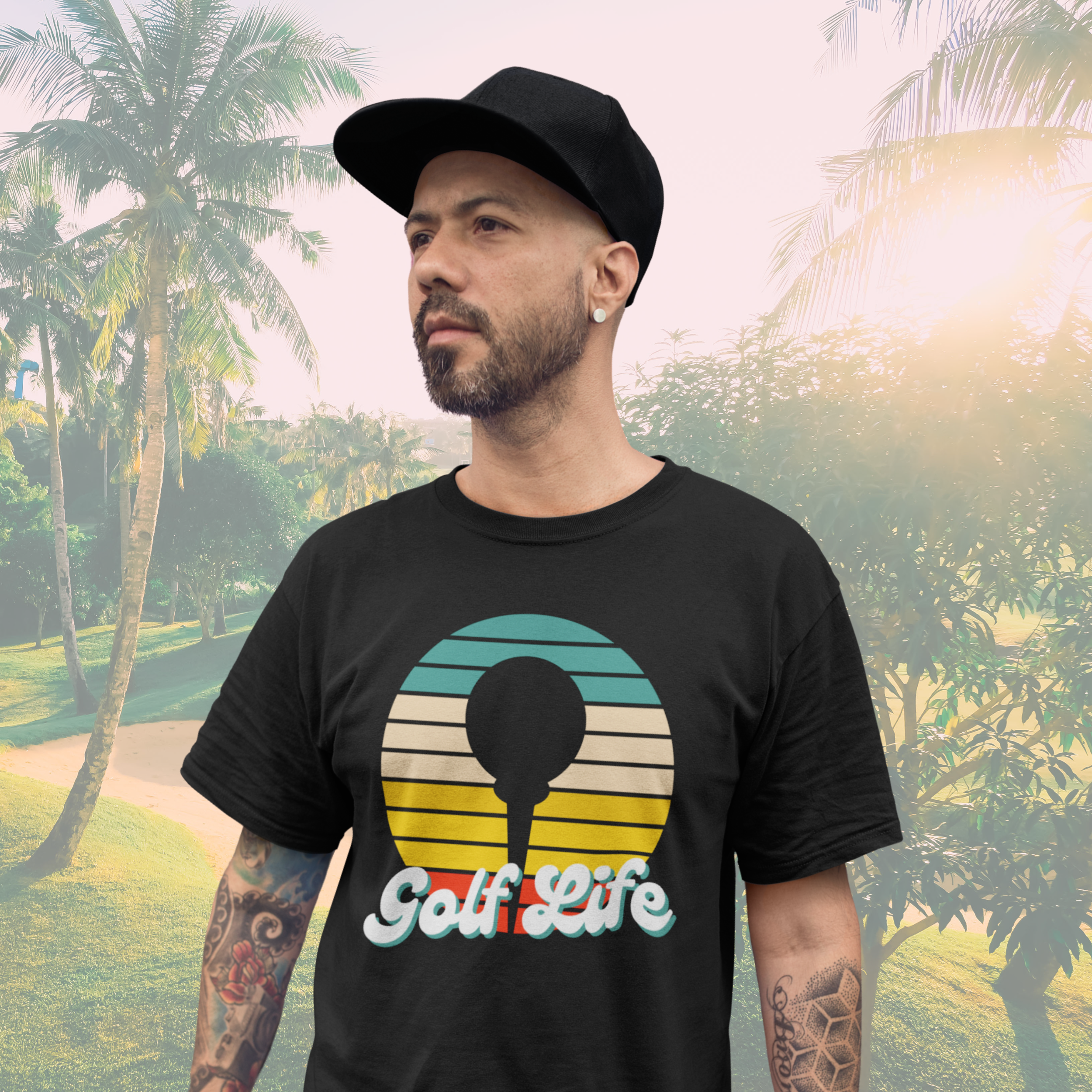 ◎Discovery EXPEDITION◎ Golf Symbol Graphic T-Shirt LGREEN Golf Symbol Graphic T-shirt | Discovery-Expedition